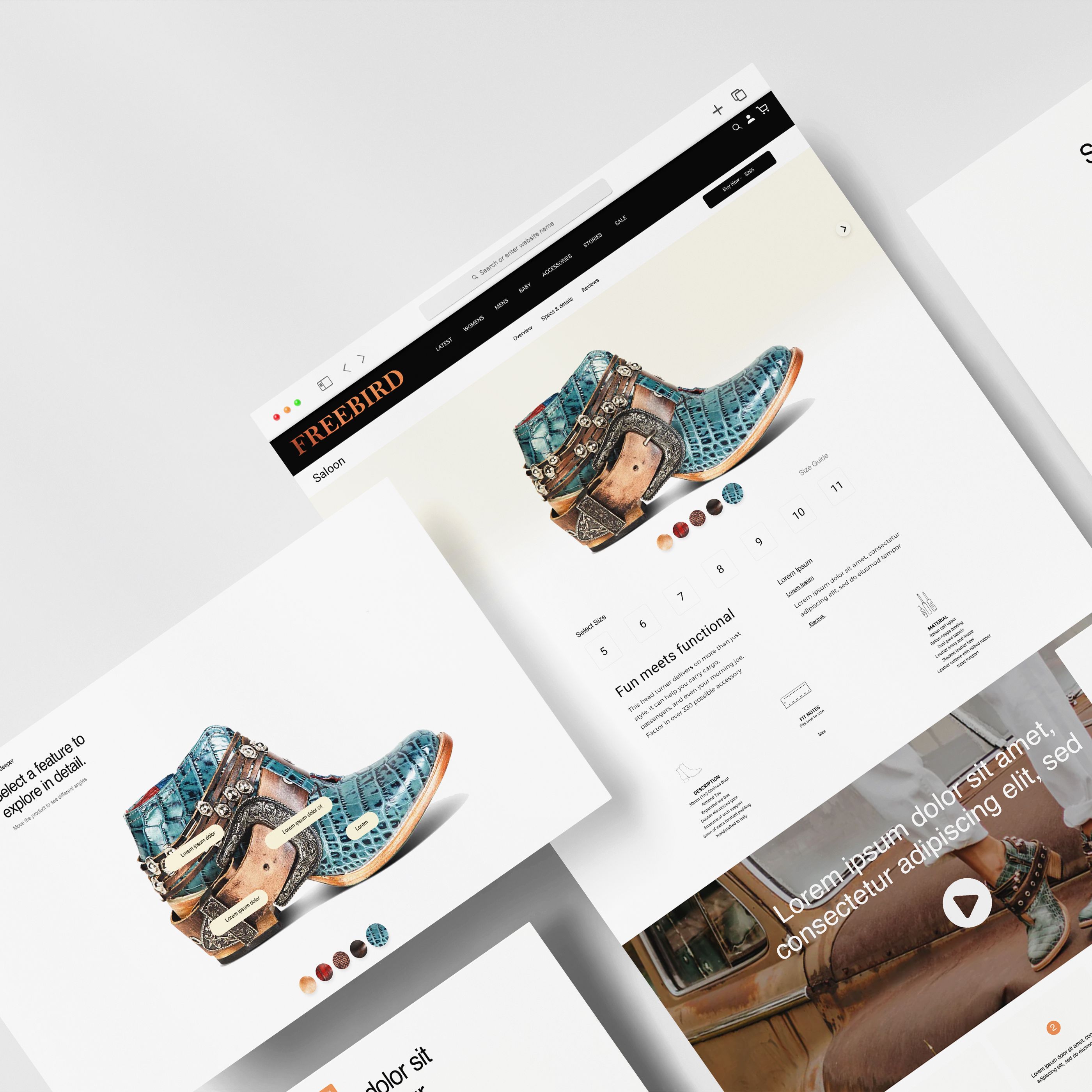 Freebird product page redesign